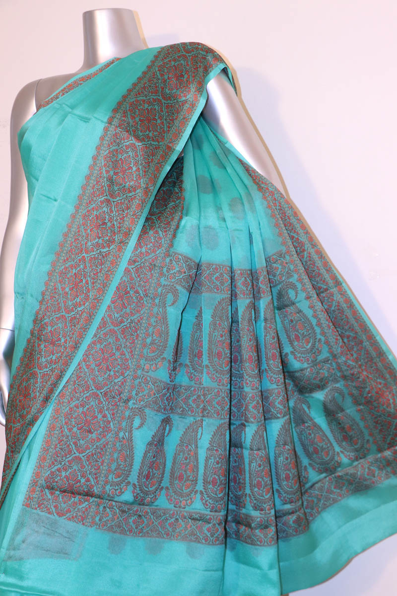 Exclusive Thread Weave Pure Crepe Silk Saree AI212559